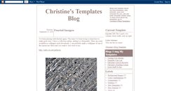 Desktop Screenshot of christinesblogtemplates.blogspot.com