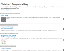 Tablet Screenshot of christinesblogtemplates.blogspot.com