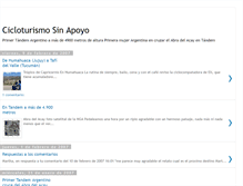 Tablet Screenshot of cicloturismosinapoyo.blogspot.com