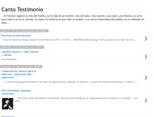 Tablet Screenshot of elcantotestimonio.blogspot.com