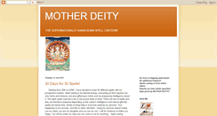 Desktop Screenshot of motherdeity.blogspot.com