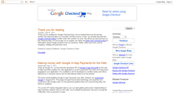 Desktop Screenshot of googlecheckout.blogspot.com