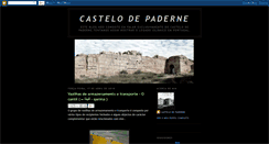 Desktop Screenshot of castelodepaderne.blogspot.com