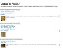 Tablet Screenshot of castelodepaderne.blogspot.com