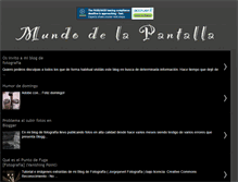 Tablet Screenshot of mundodelapantalla.blogspot.com