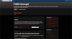 Desktop Screenshot of fitwitstrength.blogspot.com