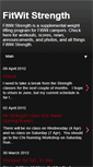 Mobile Screenshot of fitwitstrength.blogspot.com