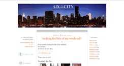 Desktop Screenshot of mysixinthecity.blogspot.com