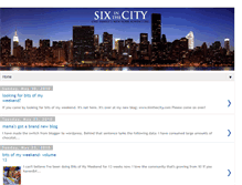 Tablet Screenshot of mysixinthecity.blogspot.com