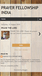 Mobile Screenshot of prayerfellowshipindia.blogspot.com