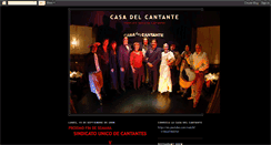 Desktop Screenshot of lacasadelcantante.blogspot.com