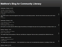 Tablet Screenshot of communityliteracyformatthew.blogspot.com
