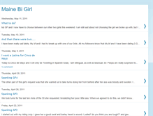 Tablet Screenshot of mainebigirl.blogspot.com