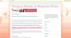 Desktop Screenshot of designerbeautyatdrugstoreprices.blogspot.com