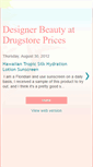 Mobile Screenshot of designerbeautyatdrugstoreprices.blogspot.com