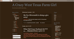 Desktop Screenshot of crazywesttexasfarmgirl.blogspot.com