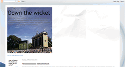 Desktop Screenshot of downthewicket.blogspot.com