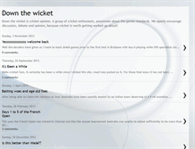 Tablet Screenshot of downthewicket.blogspot.com