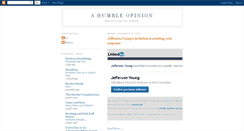 Desktop Screenshot of ahumbleopinion.blogspot.com