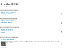 Tablet Screenshot of ahumbleopinion.blogspot.com