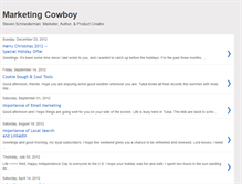 Tablet Screenshot of marketingcowboy.blogspot.com