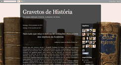 Desktop Screenshot of gravetosdehistoria.blogspot.com