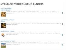 Tablet Screenshot of myenglishprojectlevel2.blogspot.com