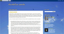 Desktop Screenshot of dandelionseedreflections.blogspot.com