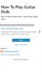 Mobile Screenshot of howtoplayguitardvds.blogspot.com