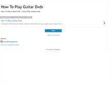 Tablet Screenshot of howtoplayguitardvds.blogspot.com