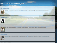 Tablet Screenshot of omundoanimalselvagem.blogspot.com