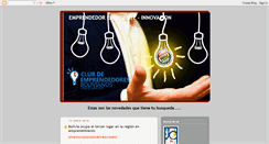 Desktop Screenshot of emprendedoremergente.blogspot.com