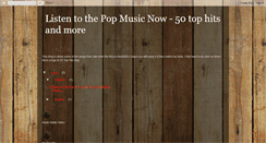 Desktop Screenshot of listentothepopmusicnow.blogspot.com