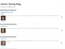 Tablet Screenshot of alicia-tattingblog.blogspot.com