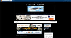 Desktop Screenshot of nursingflight.blogspot.com