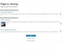 Tablet Screenshot of nursingflight.blogspot.com