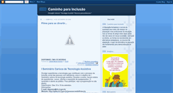 Desktop Screenshot of caminhoparainclusao.blogspot.com