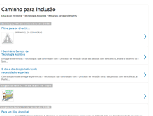 Tablet Screenshot of caminhoparainclusao.blogspot.com