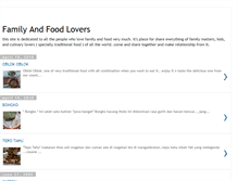 Tablet Screenshot of familyandfoodlovers.blogspot.com