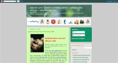 Desktop Screenshot of naturalcuresarticles.blogspot.com