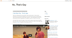 Desktop Screenshot of nothatsgay.blogspot.com