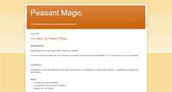 Desktop Screenshot of peasant-magic-fr.blogspot.com