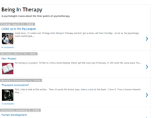 Tablet Screenshot of beingintherapy.blogspot.com