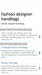 Mobile Screenshot of fashiondesigner-handbags.blogspot.com