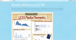 Desktop Screenshot of mediamatterslcss.blogspot.com
