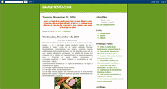 Desktop Screenshot of la-alimentacion.blogspot.com