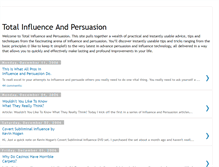 Tablet Screenshot of influence-persuasion.blogspot.com