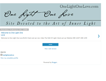 Tablet Screenshot of onelightonelove.blogspot.com
