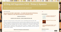 Desktop Screenshot of ingcivil-notasapuntes.blogspot.com