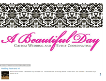 Tablet Screenshot of abeautifuldayweddingsandevents.blogspot.com